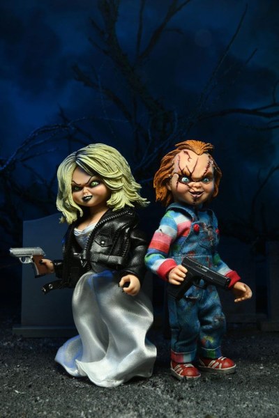 La Novia de Chucky pack 2 Figura Chucky & Tiffany vestidos 14 cm