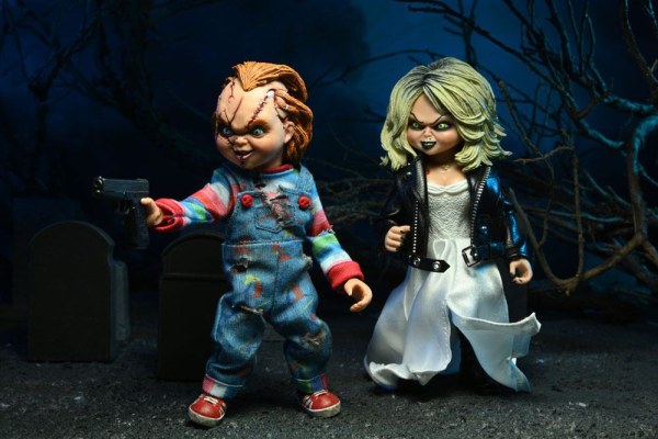 La Novia de Chucky pack 2 Figura Chucky & Tiffany vestidos 14 cm