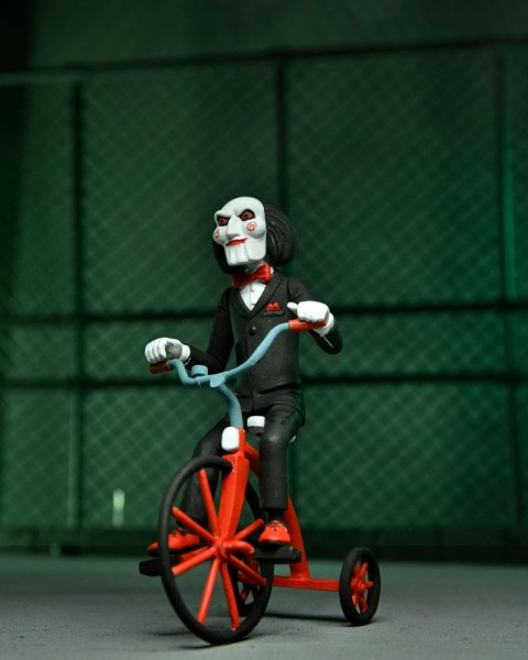 Figura Saw Toony Terrors Jigsaw Killer & Billy Triciclo Caja Set 15 cm