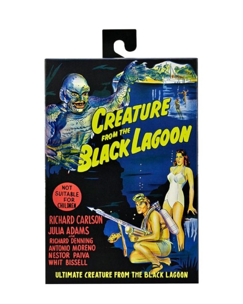 Figura Universal Monsters Criatura definitiva de la Laguna Negra (B&N) 18 cm