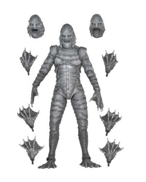 Figura Universal Monsters Criatura definitiva de la Laguna Negra (B&N) 18 cm