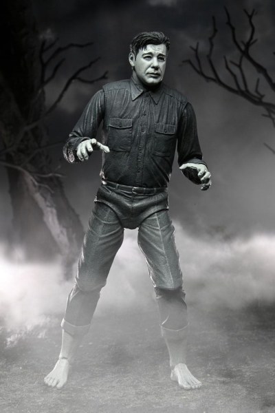 Figura Universal Monsters Ultimate El Hombre Lobo (Blanco y Negro) 18 cm