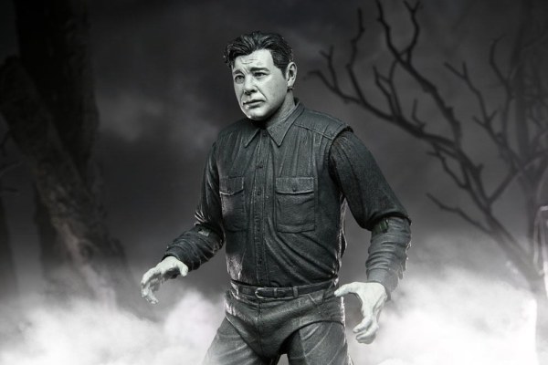 Figura Universal Monsters Ultimate El Hombre Lobo (Blanco y Negro) 18 cm