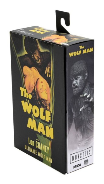 Figura Universal Monsters Ultimate El Hombre Lobo (Blanco y Negro) 18 cm
