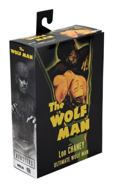 Figura Universal Monsters Ultimate El Hombre Lobo (Blanco y Negro) 18 cm