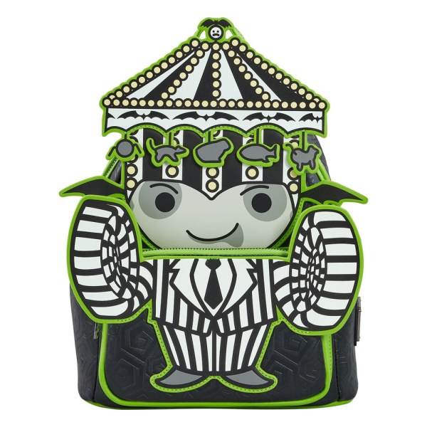 Mini Mochila Beetlejuice Pinstripe - Loungefly