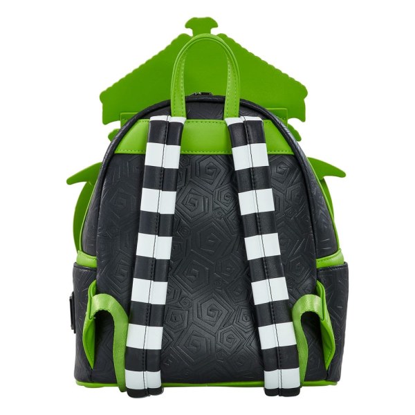 Mini Mochila Beetlejuice Pinstripe - Loungefly