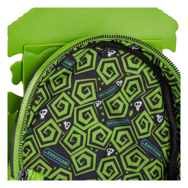 Mini Mochila Beetlejuice Pinstripe - Loungefly