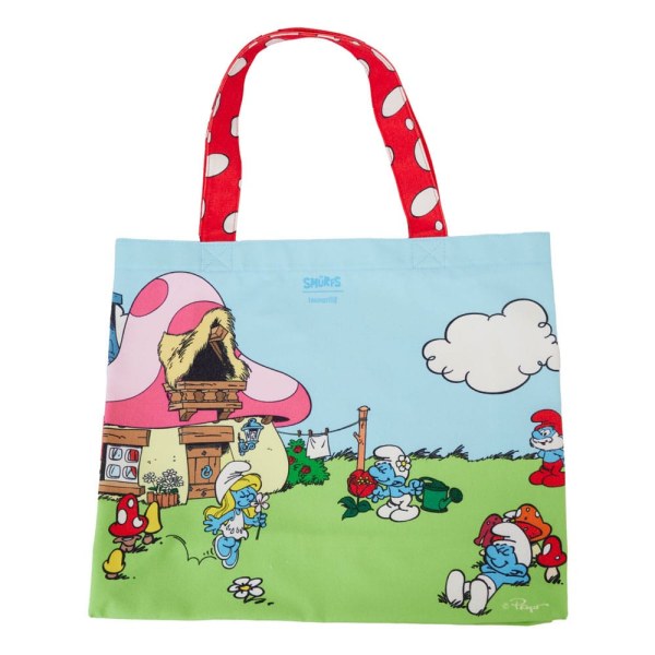 Bolsa Tote Los Pitufo Village Life - Loungefly