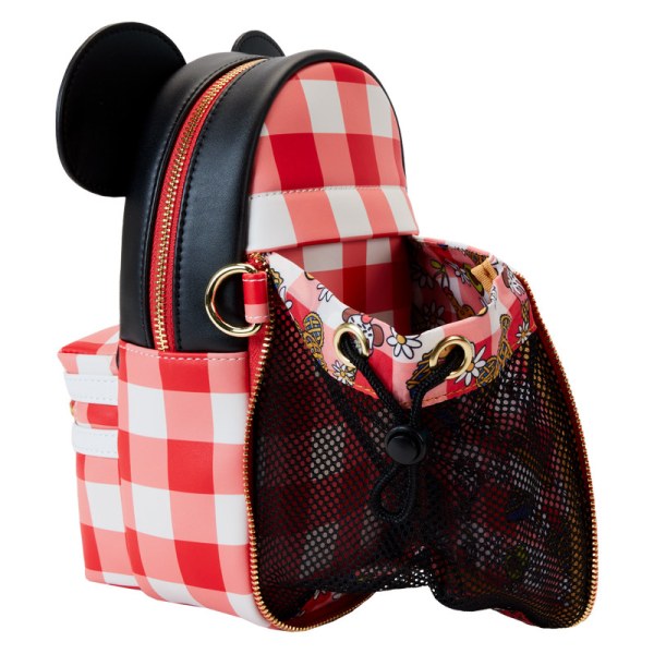 Bolso Bandolera Minnie Mouse Manta Picnic Portavasos - DISNEY LOUNGEFLY