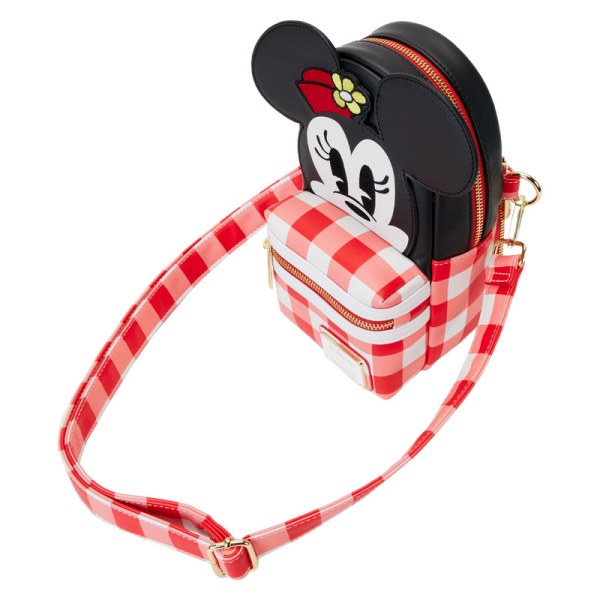 Bolso Bandolera Minnie Mouse Manta Picnic Portavasos - DISNEY LOUNGEFLY