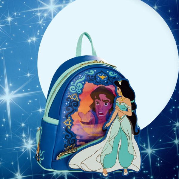 MINI MOCHILA Serie Princesas Aladdín Lenticular - DISNEY LOUNGEFLY