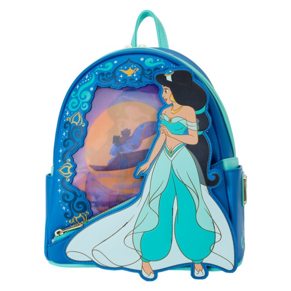 MINI MOCHILA Serie Princesas Aladdín Lenticular - DISNEY LOUNGEFLY