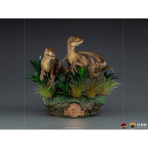 DOS VELOCIRAPTORS ART SCALE DELUXE - JURASSIC PARK