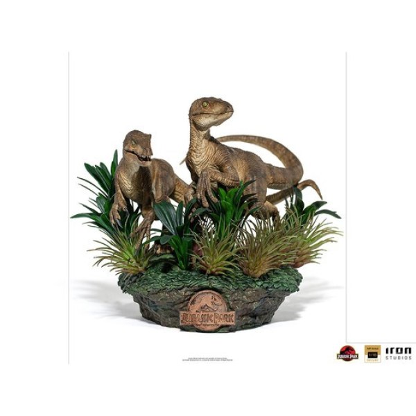 DOS VELOCIRAPTORS ART SCALE DELUXE - JURASSIC PARK