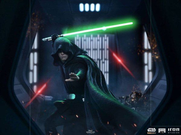 The Mandalorian Luke Skywalker versión de combate Art Scale - Star Wars