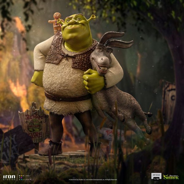Shrek, el burro y el hombre de jengibre Deluxe Art Scale - Dreamworks
