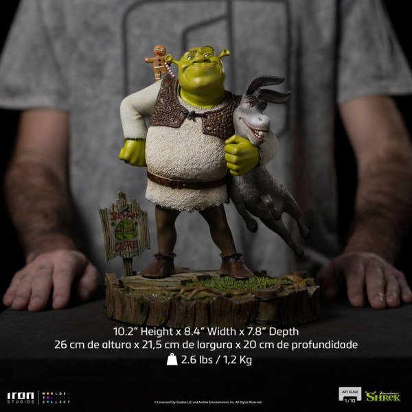 Shrek, el burro y el hombre de jengibre Deluxe Art Scale - Dreamworks
