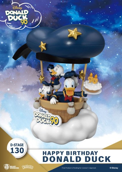 Diorama Donald Pato 90º-Feliz Cumpleaños - Disney D-Stage