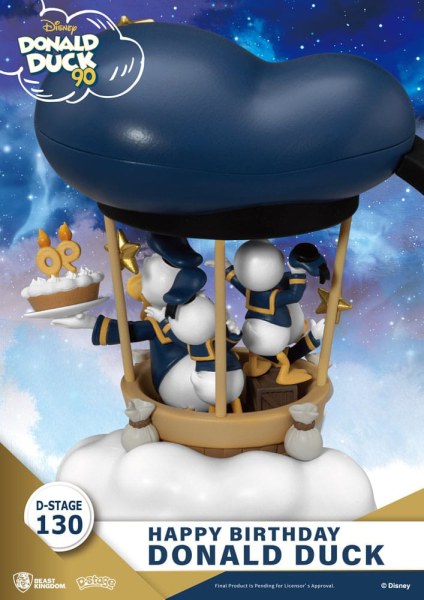 Diorama Donald Pato 90º-Feliz Cumpleaños - Disney D-Stage