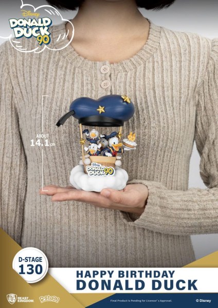 Diorama Donald Pato 90º-Feliz Cumpleaños - Disney D-Stage