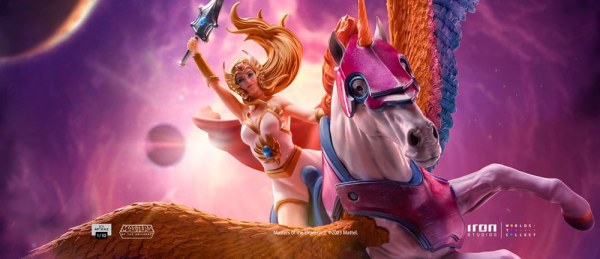 SHE-RA & SWIFTWIND ART SCALE - MASTERS OF THE UNIVERSE