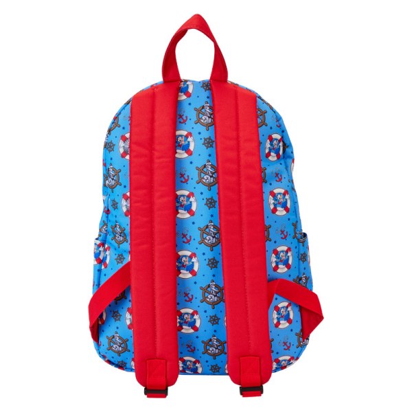 Mochilas de tamaño completo de nailon con estampado integral del 90 aniversario del Donald Pato - DISNEY LOUNGEFLY