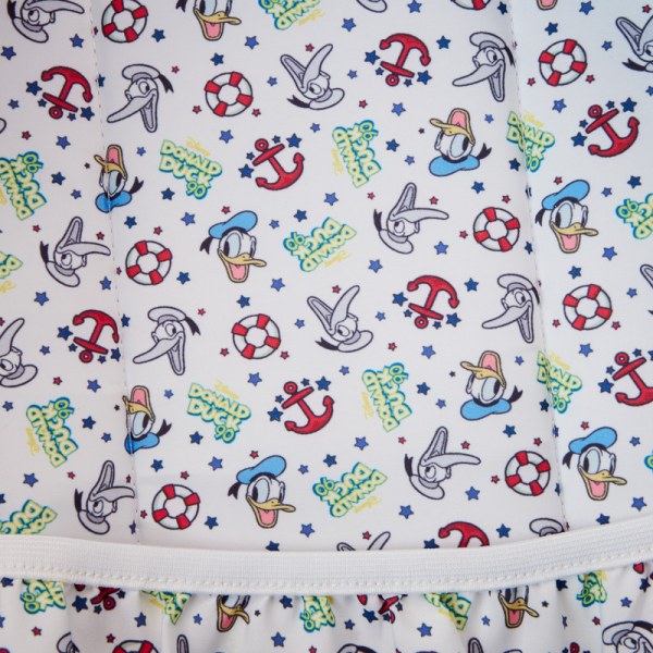 Mochilas de tamaño completo de nailon con estampado integral del 90 aniversario del Donald Pato - DISNEY LOUNGEFLY