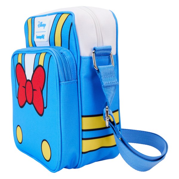 Bolso Bandolera de nailon para pasaporte del 90 aniversario del Donald Pato - DISNEY LOUNGEFLY