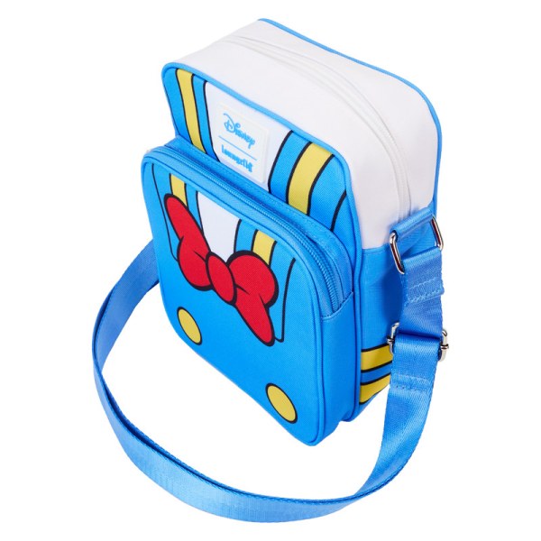 Bolso Bandolera de nailon para pasaporte del 90 aniversario del Donald Pato - DISNEY LOUNGEFLY