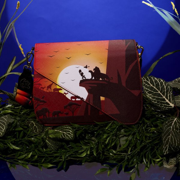 Bolso Bandolera Silueta Pride Rock El Rey León 30 Aniversario - DISNEY LOUNGEFLY