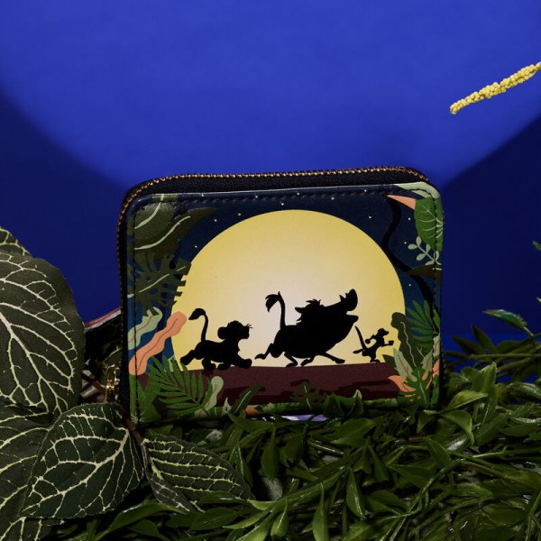 Cartera Hakuna Matata Silueta Zip Around El Rey León 30 Aniversario - DISNEY LOUNGEFLY