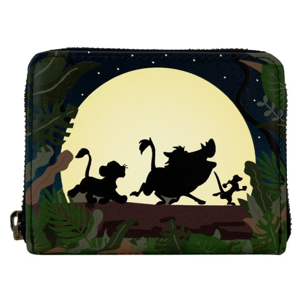 Cartera Hakuna Matata Silueta Zip Around El Rey León 30 Aniversario - DISNEY LOUNGEFLY