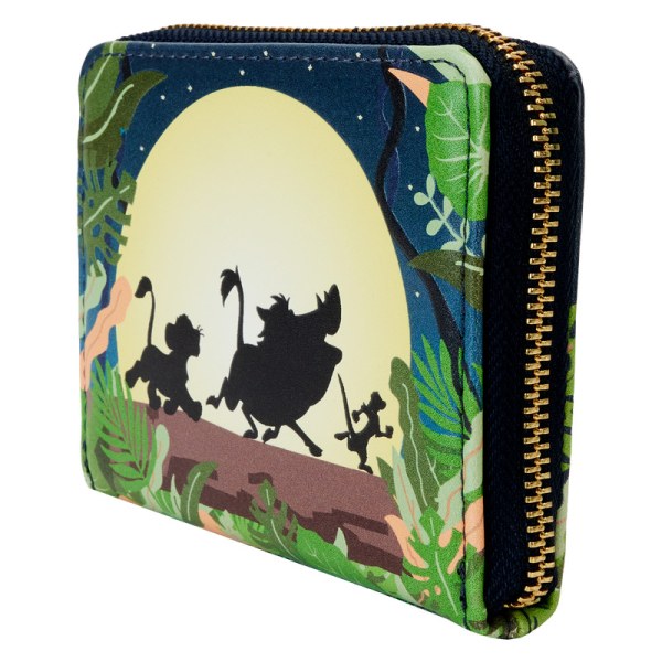 Cartera Hakuna Matata Silueta Zip Around El Rey León 30 Aniversario - DISNEY LOUNGEFLY