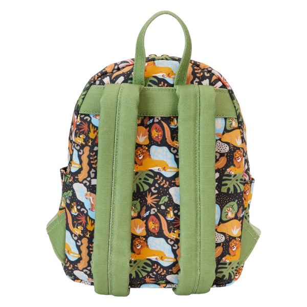 Mini Mochila cuadrada de lona con estampado integral de silueta del 30 aniversario El Rey León - DISNEY LOUNGEFLY