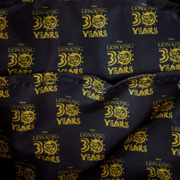 Mini Mochila cuadrada de lona con estampado integral de silueta del 30 aniversario El Rey León - DISNEY LOUNGEFLY