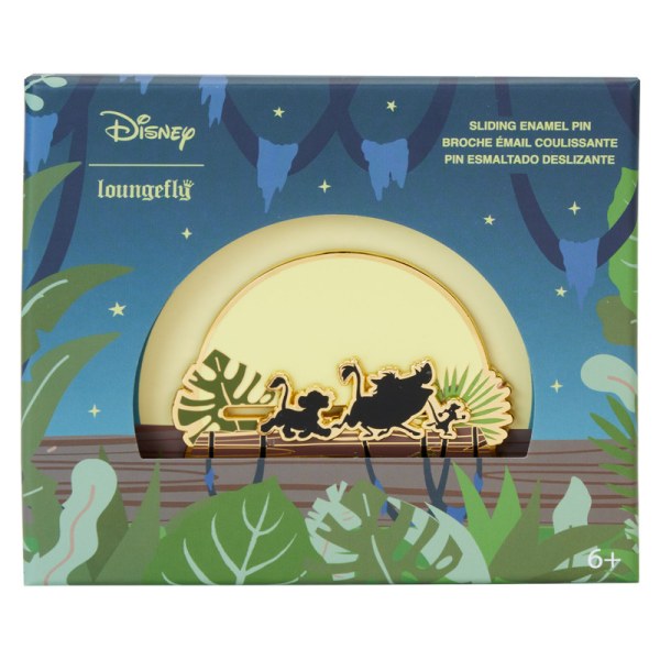 Caja Coleccionista Silueta Hakuna Matata Pasador Deslizante El Rey León 30 Aniversario - DISNEY LOUNGEFLY