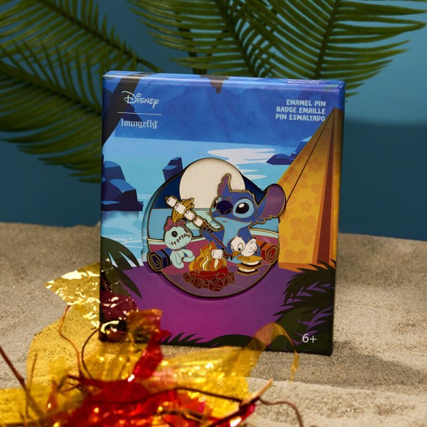 Caja coleccionista de pines Stitch Camping Cuties - DISNEY LOUNGEFLY