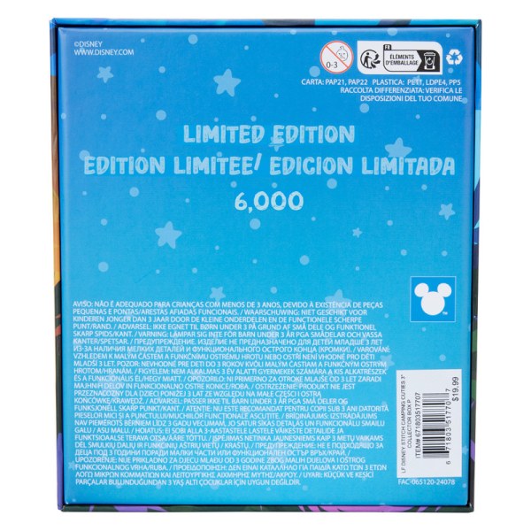 Caja coleccionista de pines Stitch Camping Cuties - DISNEY LOUNGEFLY