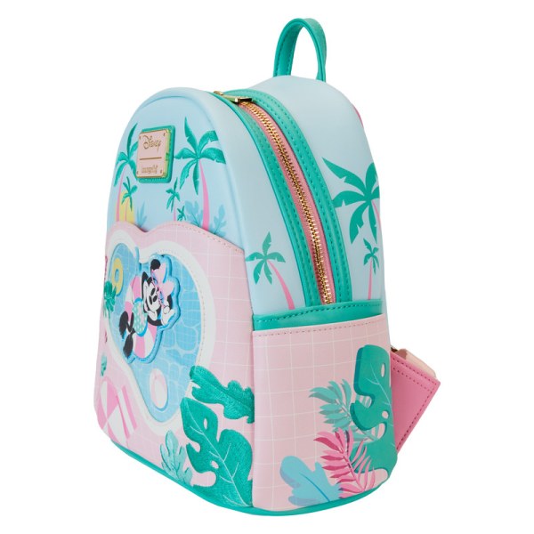 Mini mochila de vacaciones junto a la piscina de Minnie Mouse - DISNEY LOUNGEFLY