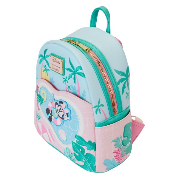 Mini mochila de vacaciones junto a la piscina de Minnie Mouse - DISNEY LOUNGEFLY