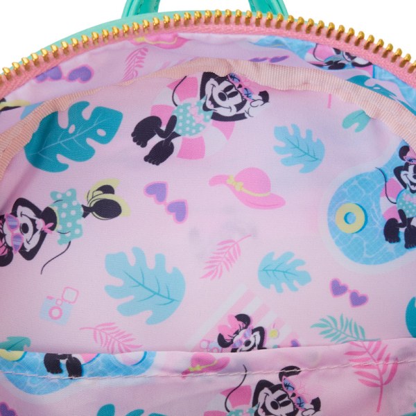 Mini mochila de vacaciones junto a la piscina de Minnie Mouse - DISNEY LOUNGEFLY