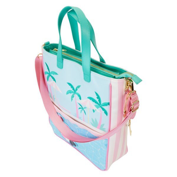 Totebag con monedero Minnie Mouse estilo vacaciones junto a la piscina - DISNEY LOUNGEFLY