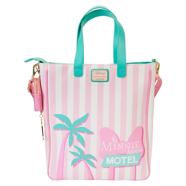 Totebag con monedero Minnie Mouse estilo vacaciones junto a la piscina - DISNEY LOUNGEFLY
