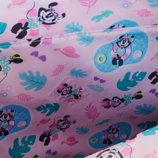 Totebag con monedero Minnie Mouse estilo vacaciones junto a la piscina - DISNEY LOUNGEFLY
