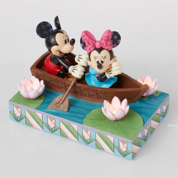 Bote de remos LED Love de Mickey y Minnie - Disney Traditions