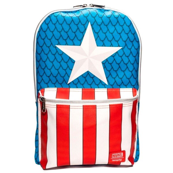 mochilas Capitán América con pin - Marvel Loungefly