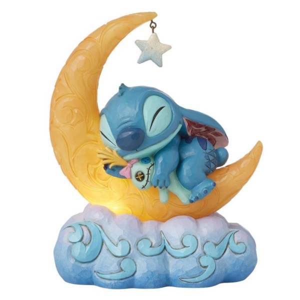 Stitch & Scrump en Luna LED - Disney Traditions Stitch