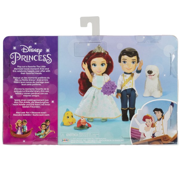 muñecas Ariel + Eric 15cm - Disney La Sirenita