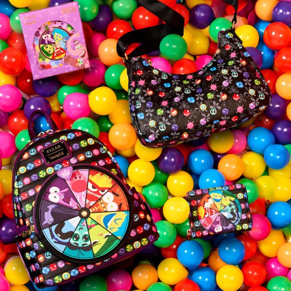 Bolso Bandolera con estampado integral Inside Out 2 Core Memories - DISNEY LOUNGEFLY